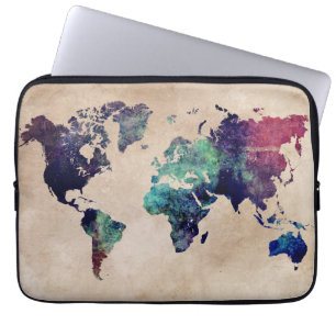 Protection Pour Ordinateur Portable carte 10 du monde