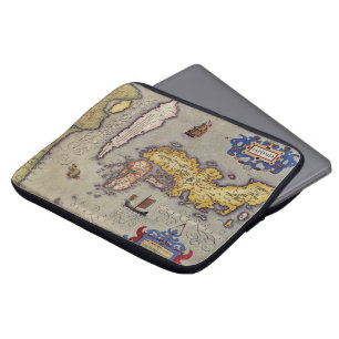 Protection Pour Ordinateur Portable Carte antique du Japon par Mercator et Hondius