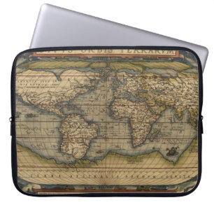 Protection Pour Ordinateur Portable Carte du monde Vintage Atlas Conception historique