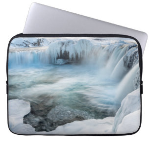 Protection Pour Ordinateur Portable Cascade de Godafoss, hiver, Islande 2