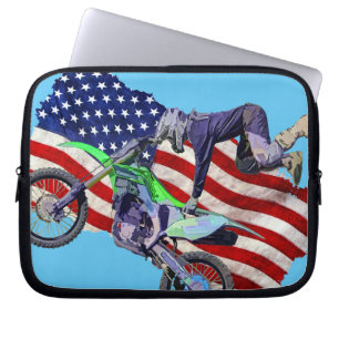 Protection Pour Ordinateur Portable Cavalier de motocross freestyle volant haut