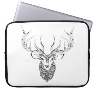 Protection Pour Ordinateur Portable Chef à cornes inspiré de cerfs communs