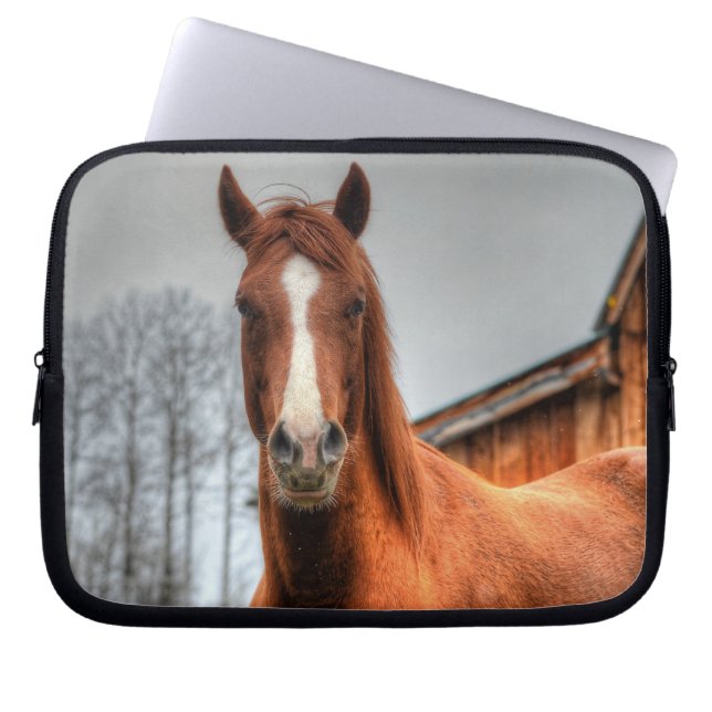 Protection Pour Ordinateur Portable Chevaux - American Western Theme (Devant)