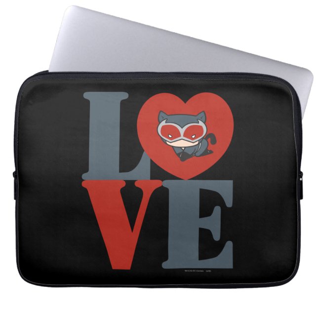 Protection Pour Ordinateur Portable Chibi Catwoman LOVE (Devant)