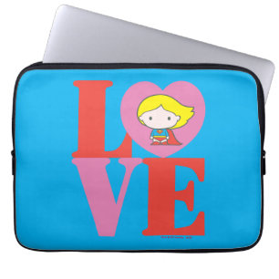 Protection Pour Ordinateur Portable Chibi Supergirl LOVE