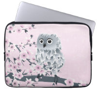 Chouette mignonne gris rose