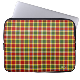Protection Pour Ordinateur Portable Clan Gibbs et Gibson Tartan Monogrammed
