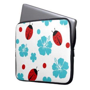 Protection Pour Ordinateur Portable Coccinelles florales de nature