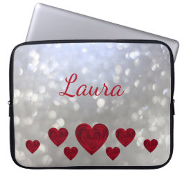 Protection Pour Ordinateur Portable Coeurs de filles personnalisées