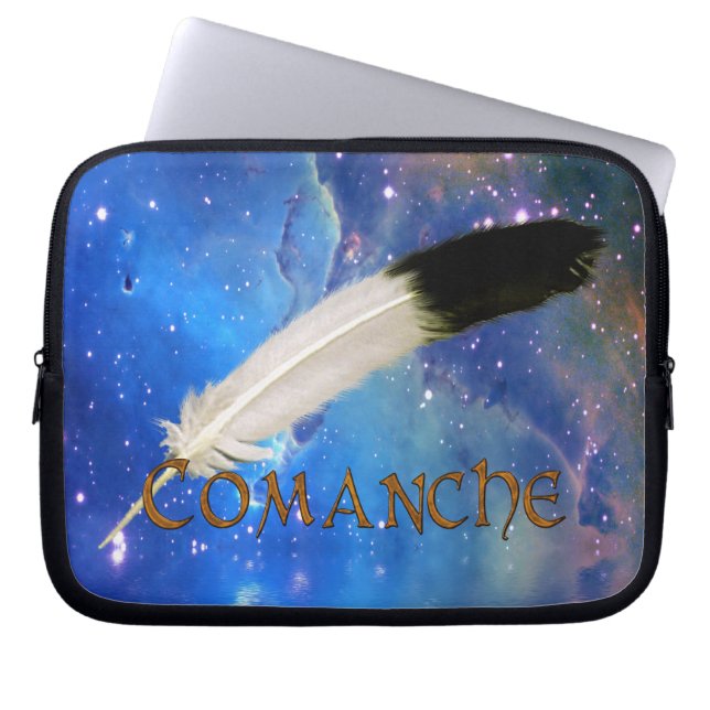 Protection Pour Ordinateur Portable ComanCHE Nation & Feather Space Portable Sleeve (Devant)
