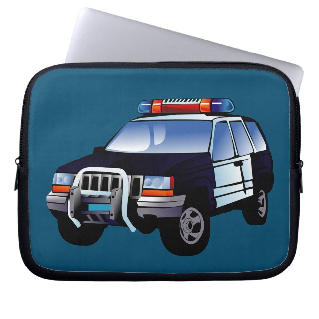 Protection Pour Ordinateur Portable Conception de caricatures pour enfants de la polic (Devant)
