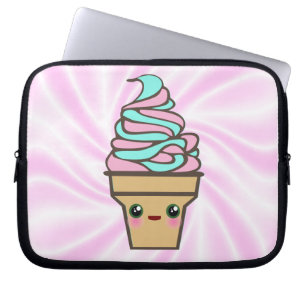 Protection Pour Ordinateur Portable Cône de glace Rave Kawaii