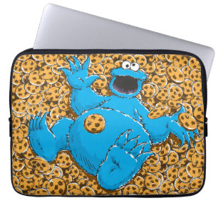 Protection Pour Ordinateur Portable Cookie Monster et cookies vintage