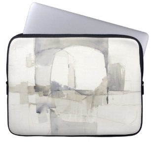 Protection Pour Ordinateur Portable Copie abstraite de gris de l'improvisation I