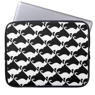 Protection Pour Ordinateur Portable Copie noire et blanche de la douille