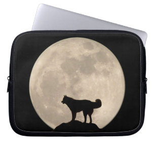 Protection Pour Ordinateur Portable Coque de lune Pleine lune haut Coque w Husky