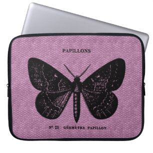 Protection Pour Ordinateur Portable Coque papillon français couleur personnalisée