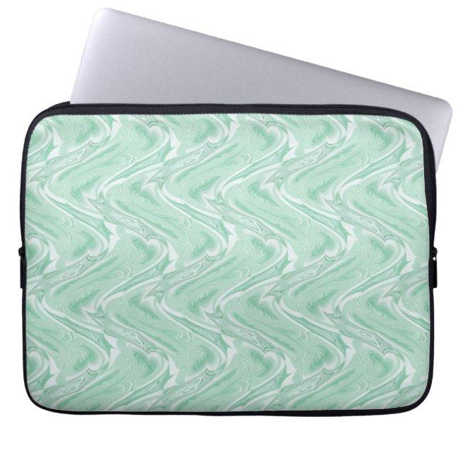 Protection Pour Ordinateur Portable Coton Candy Vert Abstrait (Devant)