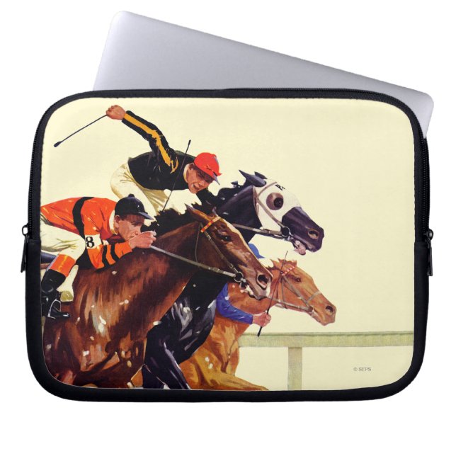 Protection Pour Ordinateur Portable Course de pur sang (Devant)