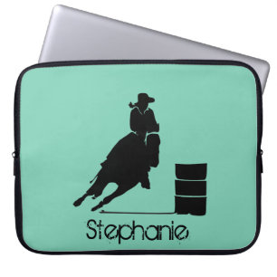 Protection Pour Ordinateur Portable Cowgirl personnalisée Barrel Racer