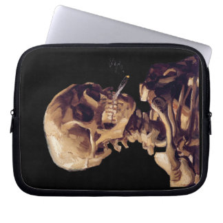 Protection Pour Ordinateur Portable Crâne avec une cigarette brûlante par Van Gogh