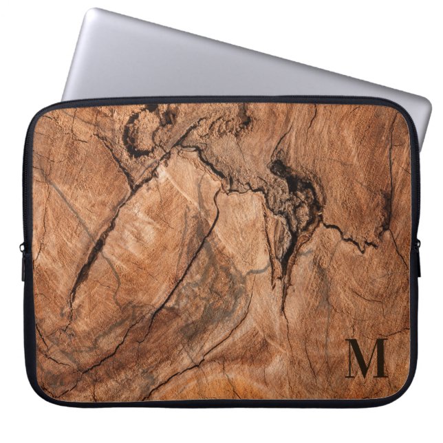 Protection Pour Ordinateur Portable Design naturel en bois (Devant)