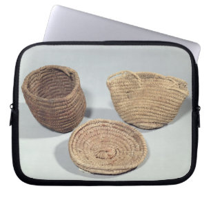 Protection Pour Ordinateur Portable Deux paniers et une couverture (frondes tissées d