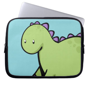 Protection Pour Ordinateur Portable Dinosaure Vert
