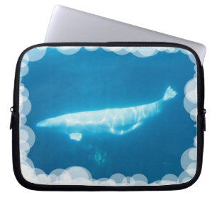 Protection Pour Ordinateur Portable Douille de carnet de baleines de beluga de