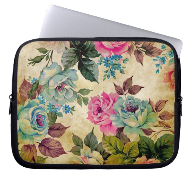 Protection Pour Ordinateur Portable Douille florale antique d'ordinateur portable (Devant)