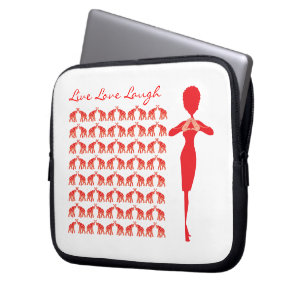 Protection Pour Ordinateur Portable Douille rouge d'ordinateur portable d'éléphant