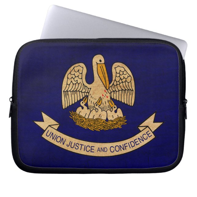 Protection Pour Ordinateur Portable Drapeau de la Louisiane (Devant)