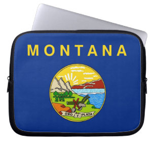 Protection Pour Ordinateur Portable Drapeau de l'état du Montana