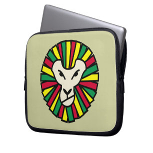 Protection Pour Ordinateur Portable Drapeau de Lion Rastafarian