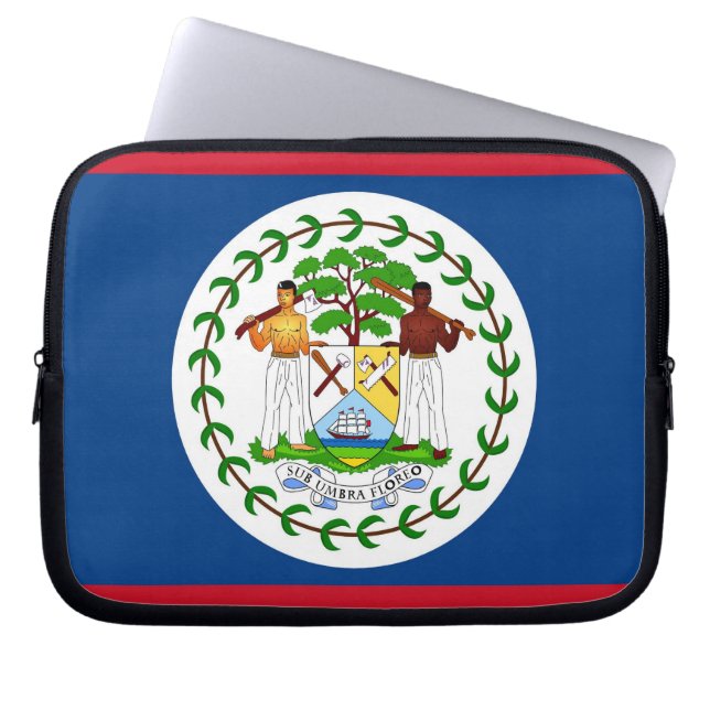 Protection Pour Ordinateur Portable Drapeau du Belize (Devant)