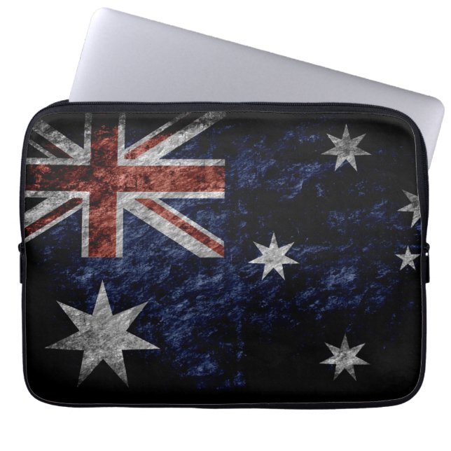 Protection Pour Ordinateur Portable Drapeau grunge 4 de l'Australie (Devant)