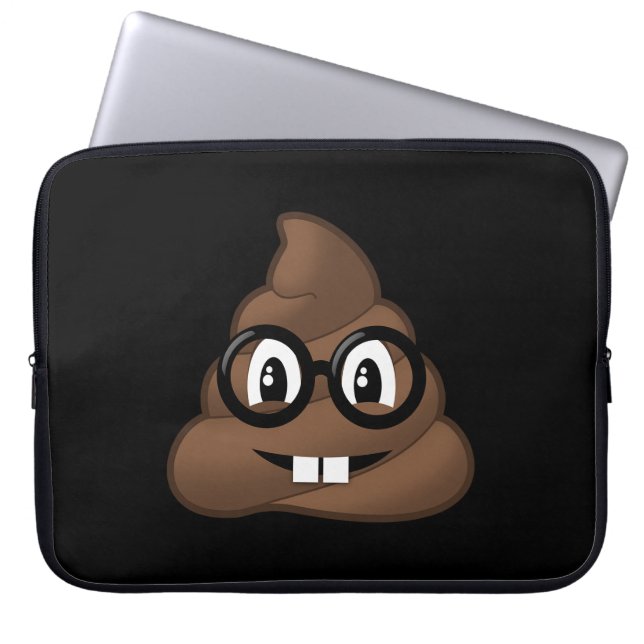 Protection Pour Ordinateur Portable Dunette nerd Emoji en verre (Devant)