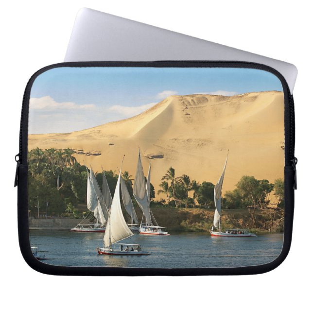 Protection Pour Ordinateur Portable Egypte, Assouan, Nil River, voiliers Felucca, 2 (Devant)
