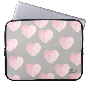 Protection Pour Ordinateur Portable élégant clair rose clair coeur amour motif