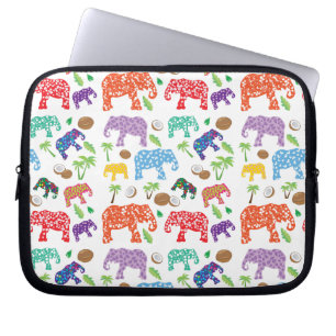 Protection Pour Ordinateur Portable Éléphants tropicaux