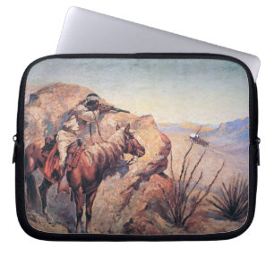 Protection Pour Ordinateur Portable Embuscade d'Apache (huile sur la toile)