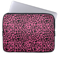 Empreinte de léopard moderne tendance Hot Pink et 