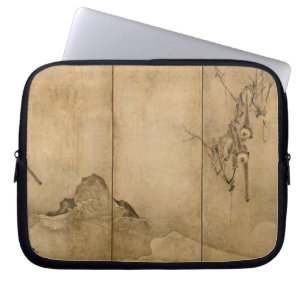 Protection Pour Ordinateur Portable Encre japonaise sur papier Gibbons Primates & Pays
