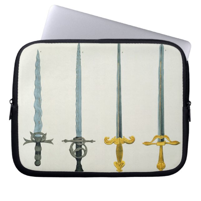 Protection Pour Ordinateur Portable Épées, plat 'd'une histoire du développement a (Devant)