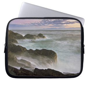 Protection Pour Ordinateur Portable États-Unis, Washington, îles San Juan. Vagues s'éc