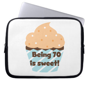 Protection Pour Ordinateur Portable Etre 70 est Sweet Birthday T-shirts et cadeaux