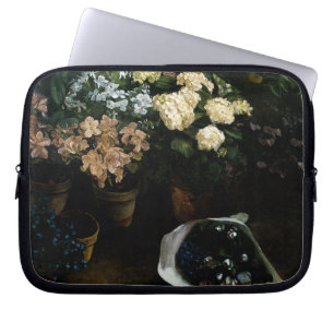 Protection Pour Ordinateur Portable Étude des fleurs par Frédéric Bazille