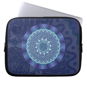 Protection Pour Ordinateur Portable Étui pour ordinateur portable Mandala d'eau