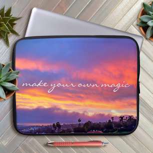 Protection Pour Ordinateur Portable Faites votre propre photo Magic Yellow Rose Blue S