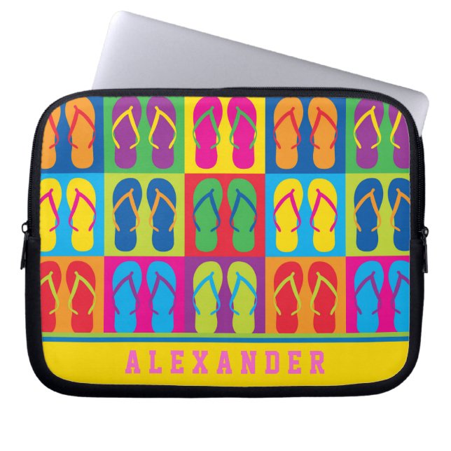 Protection Pour Ordinateur Portable Feuilles de feuillets d'art pop (Devant)
